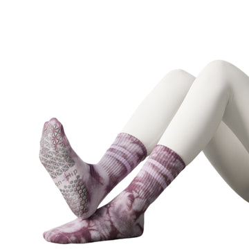 Round Toe Crew Grip Socks