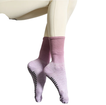 Round Toe Crew Grip Socks