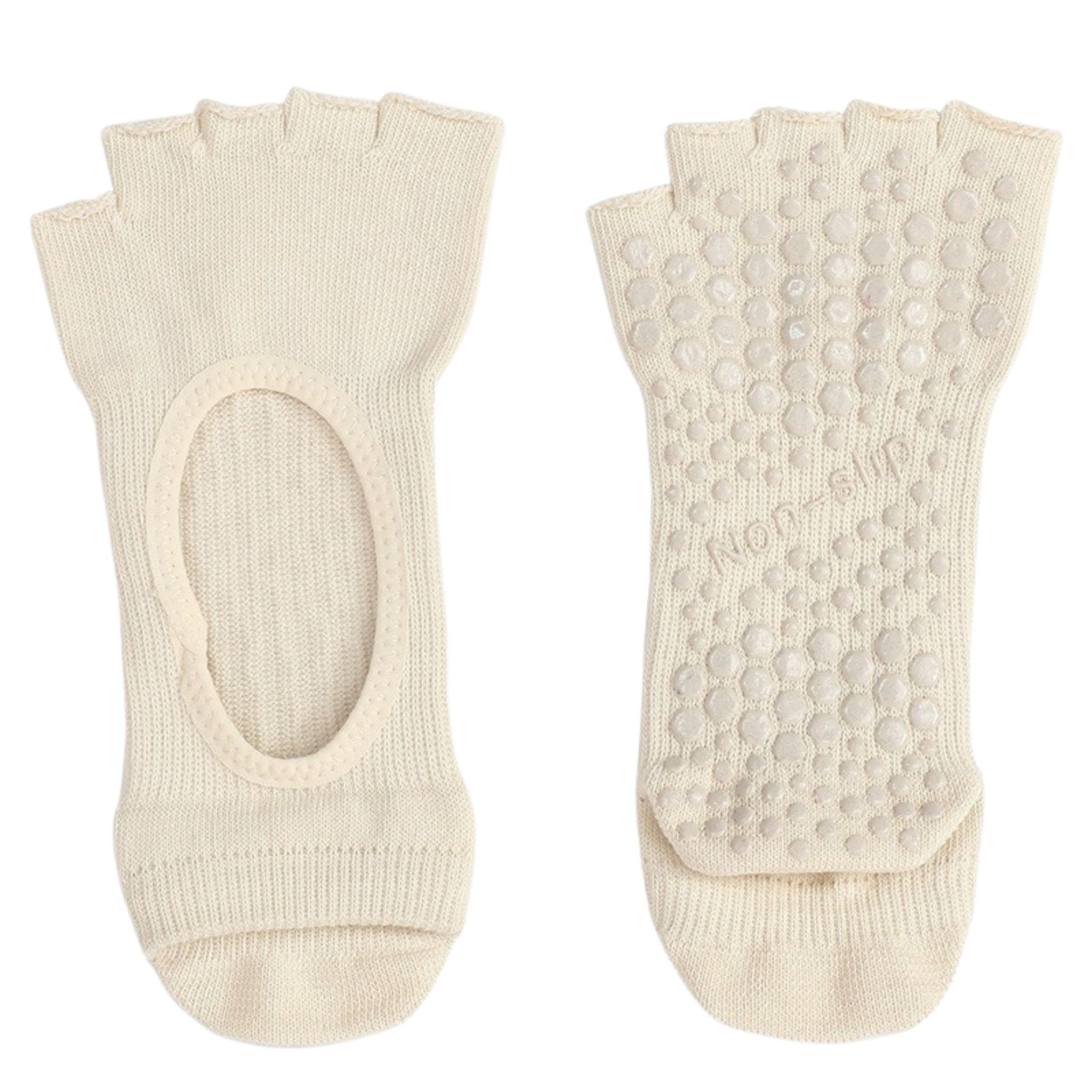 Half Toe Solid Grip Socks