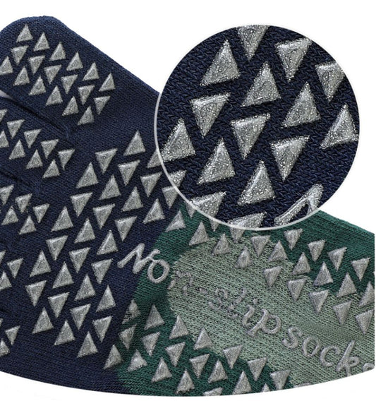 Round Toe Crew Grip Socks